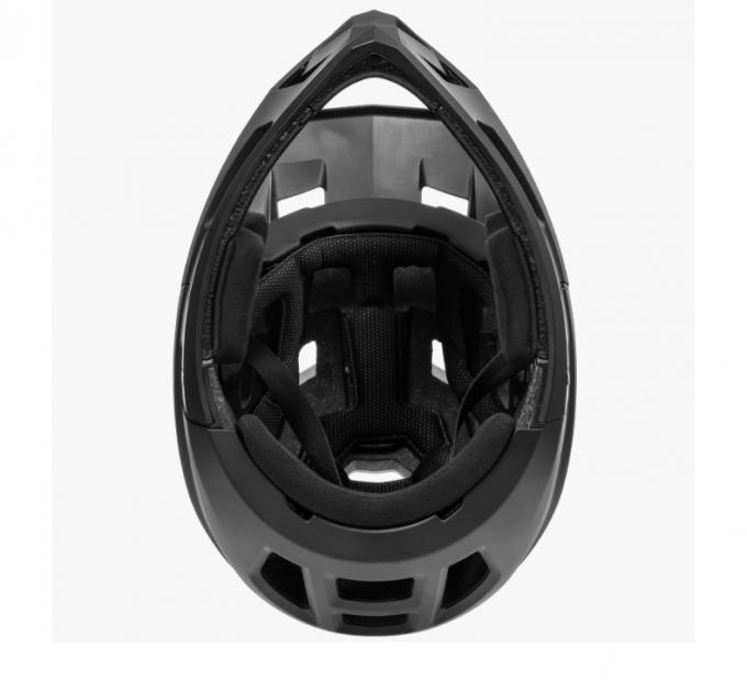 Взрослый BMX полный шлем спуска с дороги интегрированный антипадающий антиотражательная шляпа Круг полный шлем черный 8