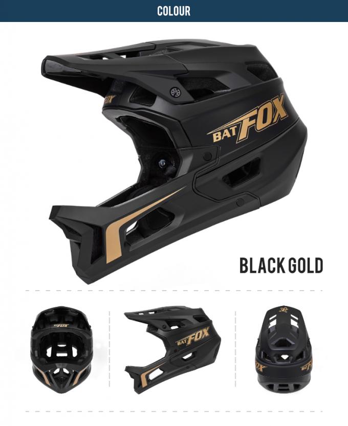 Взрослый BMX полный шлем с полным лицом вниз по дороге с интегрированной оболочкой PC + внутренний EPS и 25 вентиляций Белый Красный 11