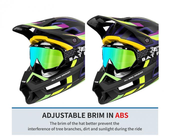 Утонченный и легкий мотоциклетный шлем для мотоцикла Модерный дизайн ПК Внутренняя EPS оболочка для безопасности 9